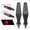 2pcs Motorcycle Turn signal lightning style Decorative lamp turn flashing Warning Signal light Flowing Indicators Accessories