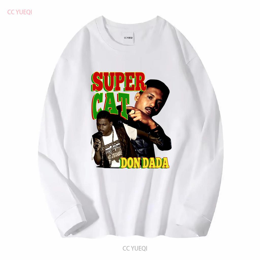 Super Cat Don Dada T-Shirt 90er Hip Hop Dancehall Reggae Dub Ska Plattenlabel Jamaika Studio One lange oder kurze Ärmel Vintage