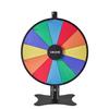 610 mm Spinning Prize Wheel, 12 Slots Spinning Wheel with Stand, Adjustable Height Win Fortune Roulette with a Dry Erase and 2 Markers, 6 Colors, Easy