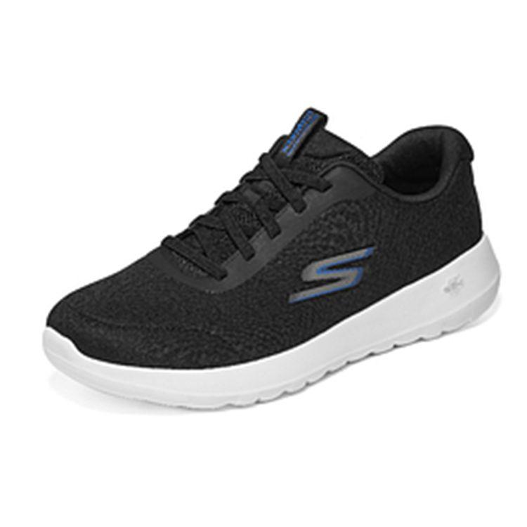 Skechers Go Walk Max Comfortable Daily Shock Absorbing Durable Low Top Lifestyle Casual Shoes Men Sneakers Black Blue 216281-BKBL