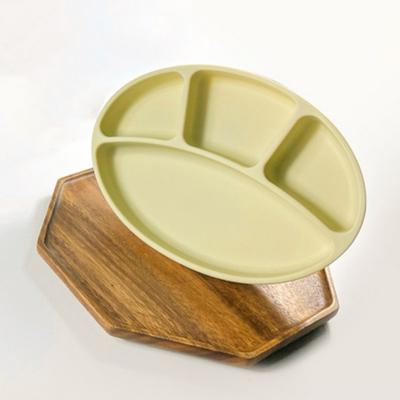 Placa de sucção infantil de silicone Bluemama, feijão verde, item único, itens populares coreanos para pais