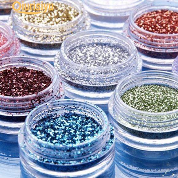 Buy 12 Pcs Nail Art Decor Glitter Dust Powder Set Acrylic UV Gel Lady's