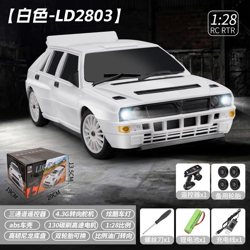 

New Ld2802 Ld2803 Ld2804 Ld2801 1/28 4Wd Rc Drift Car Proportional Steering Led Headlights 2.4G Toys For Kids
