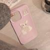 Cute Purple Kitten 15promax Apple 17 Mobile Phone Case Suitable for Iphone14 13 Cartoon Three-dimensional 12 Soft