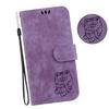 For Samsung Galaxy S25 Wallet Case Tiger Imprint Leather Shockproof Phone Cover