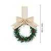 6/12 Stück Weihnachts-Mini-Kränze Bandbögen Rote Früchte Fensterdekorationen Küchenschrank-Kränze Weihnachtsfeier Hausdekoration