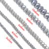 3/4/6/8/10mm Austria Faceted Crystal Beads Grey Porcelain Glass Loose Spacer Beads For Jewelry Making DIY Bracelets Necklace
