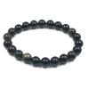 8mm Natural Golden Obsidian Gemstone Round Beads Stretchable Bracelet 7.5" For Birthday Gift RBB-90