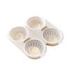 Food Grade Microwave Egg Poacher with Lid Heat Resistent Microwave Egg Steamer Quick Heating Double Cup Egg Cooking Tools