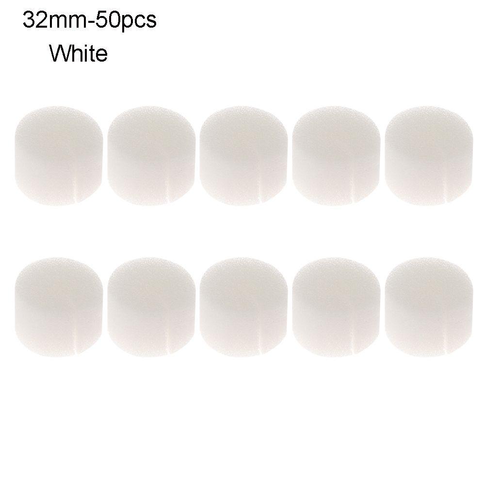 

10/50 шт. Прочные аквариумные губки для выращивания, горшки для цветов, беспочвенные гидропонные лотки для семян 32mm-50pcs белый