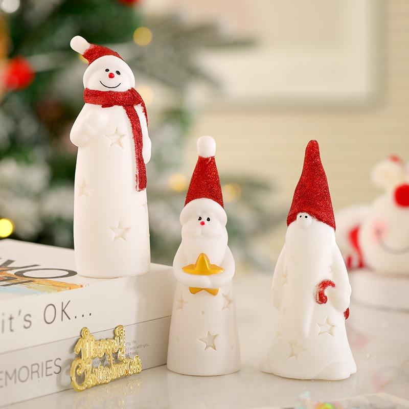 Santa Claus LED Night Light Creative Ambient Light Modeling Light Holiday Hanging Light Christmas Ornament Light