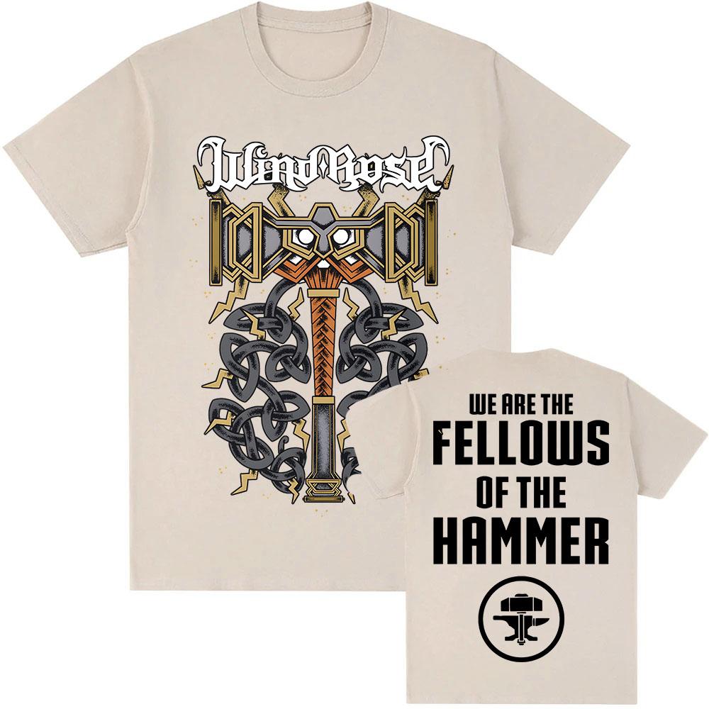 

Summer Fellows of The Hammer - T-Shirt Game Windrose Graphic Printing Tshirts Cotton Short Sleeve Tees Loose Casual Unisex Shirt S разноцветный