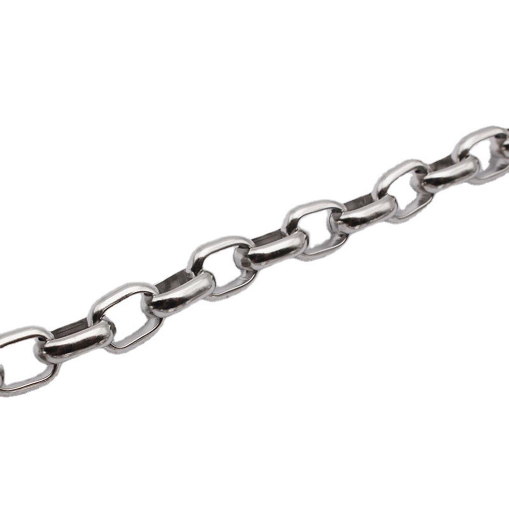 Portable Simple Design Modern Style Dancing Hiphop Stainless Steel Necklace Boys Party Banquet Neck Chain Jewelry