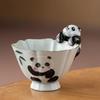 Creative Chinese Style Ceramic Panda Tea Pet Pendant Master's Cup Lid Bowl Decoration Cute Ornament Cover Accessories