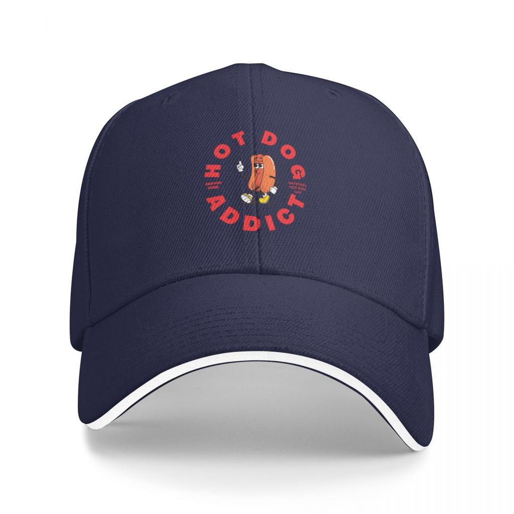 Hotdog addict  National hotdog day Baseball Cap Golf Wear fashionable Women Hats Mens