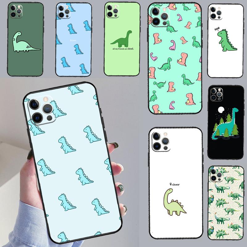 Cute Dino Aesthetic Dinosaur Phone Case For Samsung Galaxy S24 Ultra S20 S21 S22 S23 S25 Plus S9 S10 S24 FE Cover Coque