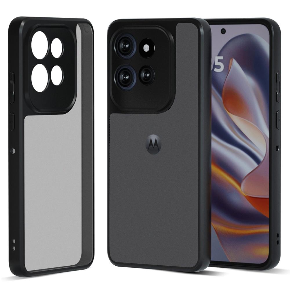 

IBMRS For Motorola Edge 50 Neo 5G/S50 5G Case TPU+PC Heavy Duty Shockproof Phone Cover Camera Protection Matte Black
