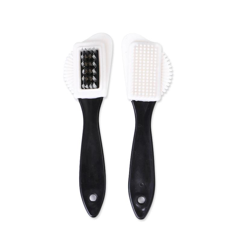 Premium Suede Velvet Nubuck Shoe Brush Brass Wire Brush For Deep Stain Cleaning And Shoe Care Restoration чёрный
