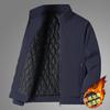 Midlife Men's Thick Warm Stand Collar Jacket - Autumn & Winter Business Casual Cotton-Padded Coat