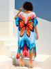 European & American Cotton Print Beach Cover-Up Long Dress - Plus Size Swimsuit Sunscreen Robe