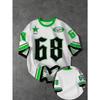 Simple Striped Graphic Football T Shirts For Men Summer Fashion Short S