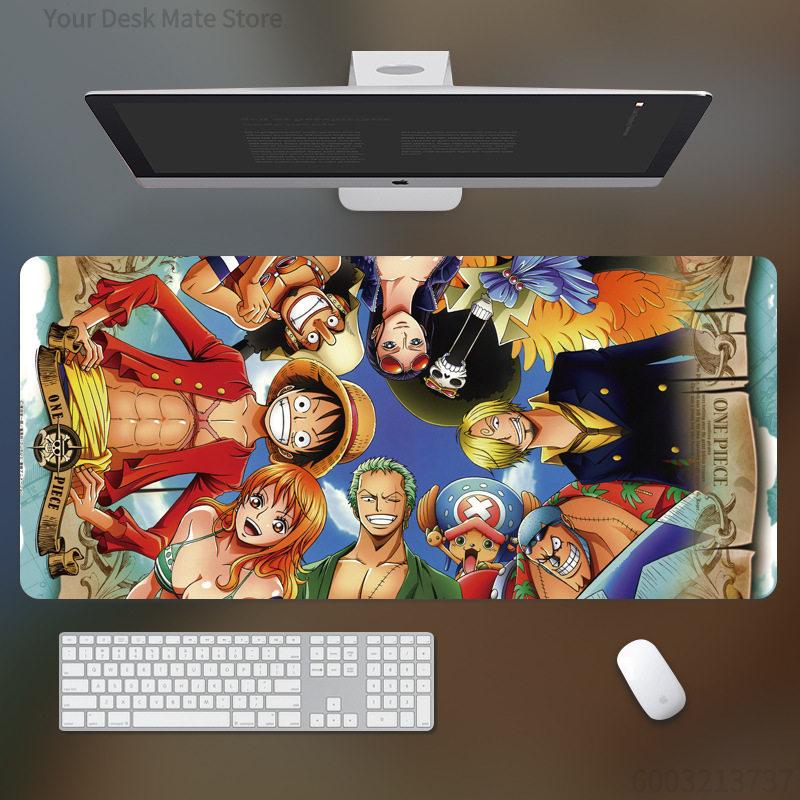 Animation Peripheral High Definition ONE PIECE Leather Mouse Pad Large Computer Game Pad Desk Pad Non-slip Computer Keyboard Pad