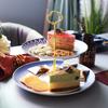 Nordic Double-Layer Fruit Plate Living Room Light Luxury Cake Rack Household Candy Dried Fruit Snack European Ceramic Tray