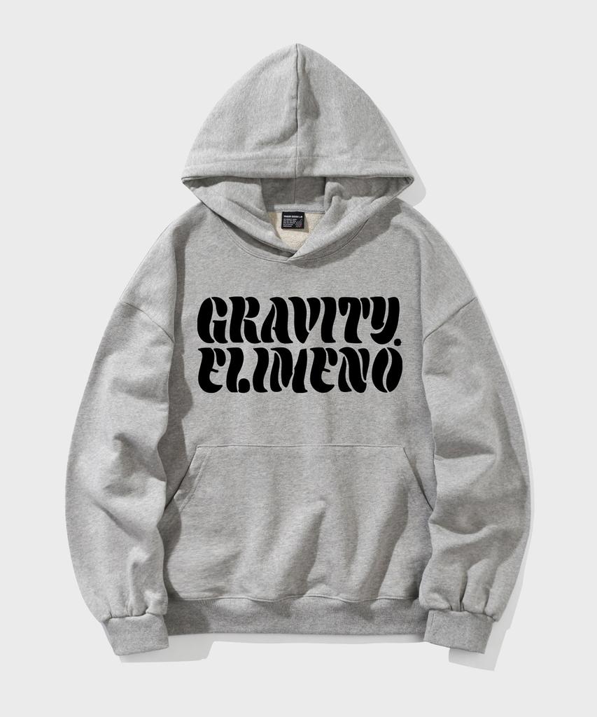 El Graffiti Oversized Hoodie Gray (Black)