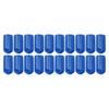 20 Pcs 6mm Brake Caliper Bleed Screw Nipple PVC Dust Cap High Durability for Braking Systems In Most Vehicles Blue