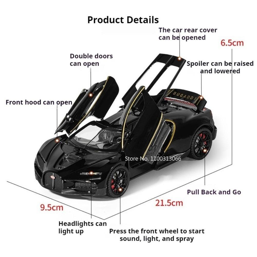 1:24 Tourbillon Lambor Revuelto Models Cars Toys Doors Opened Miniature Vehicles with Light Sound Sports Car for Birthday Gifts