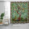 Bohemian Flower Bathroom Curtain Colorful Boho Floral Print Beautiful Bright Polyester Fabric Cloth Shower Curtain for Bathroom