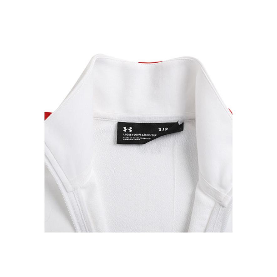 Under Armour Retro Sports Stand Collar Jacket Women Jacket White 21500442-100