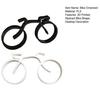 2 Stück 3D-gedruckte abstrakte Fahrradfigur Minimalistische moderne Fahrradstatue Skulptur Heim-Büro Bücherregal Schreibtischdekoration