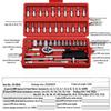 46-Piece Auto Repair Tool Set: Mechanic's Socket Wrench & Manual Hardware Tools
