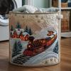 Quilted Cotton Laundry Basket Storage Organizer Clothes Dirty Home Organization