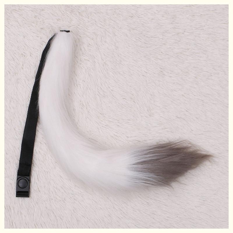A handmade anime cute fox girl plush fox tail cosplay accessories beast tail waist