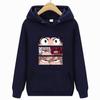 Langermet for menn og kvinner Uformell mote gensere Japansk tegneserie løs hettegenser Komfortabel kreativitet Streetwear