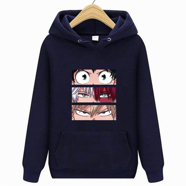 Langermet for menn og kvinner Uformell mote gensere Japansk tegneserie løs hettegenser Komfortabel kreativitet Streetwear
