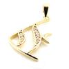 Les Trésors De Lily [I9831] - Gold Plated 'Fish' Pendant - 24x13 Mm