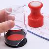 Transparent Stamp Ink Pad Efficient Stamp Cachet Box Multifuntion Inkpad with Cover  Finance