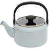 [Fujiholo] Enamel Kettle with Glass Lid, 2.0L, Sky Gray 2 L