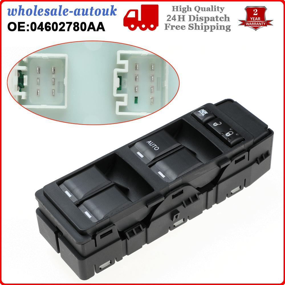 Front Master Power Window Control Switch Fit For Chrysler Sebring Dodge Avenger