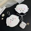 OysterPlush Cute Zipper Coin Wallet Soft Stuffed Bag for Casual Fashion Accessories