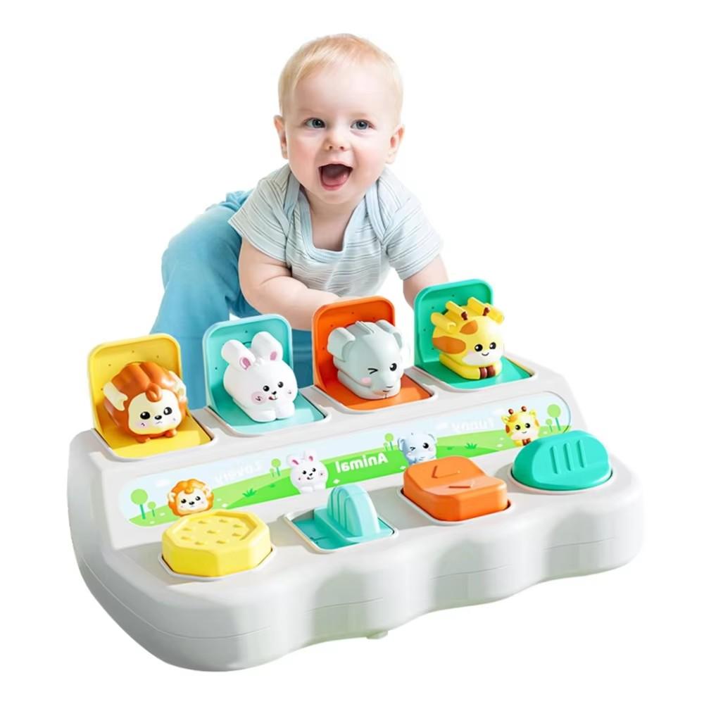 Montessori Pop Up Animal Playthings Plus Educational Boxes - Enhance Logic Plus Motor SkillsSuitable Designed for Children's Birth Date Gifts