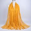 Women Chiffon Prayer Shawl Solid Color Versatile Turban Beach Towel