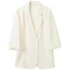 Sancai 2026 Spring Loose Fit 3/4 Sleeve Blazer