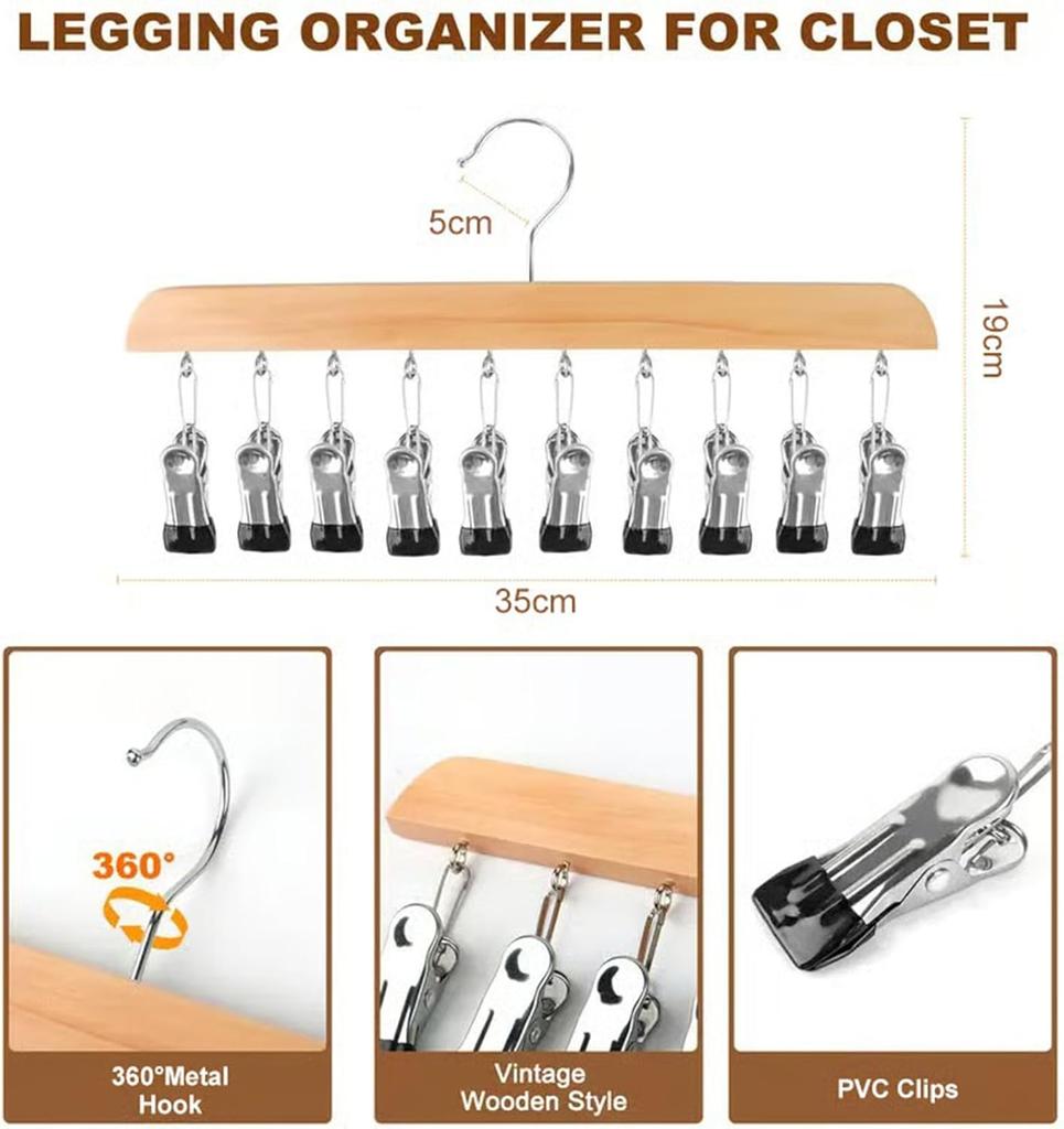 Hanging Closet Organizer 360&Deg; Rotating Multi Clip Hanger Space Saving Hanger Sturdy Portable Hanger For Rvs Dormitory