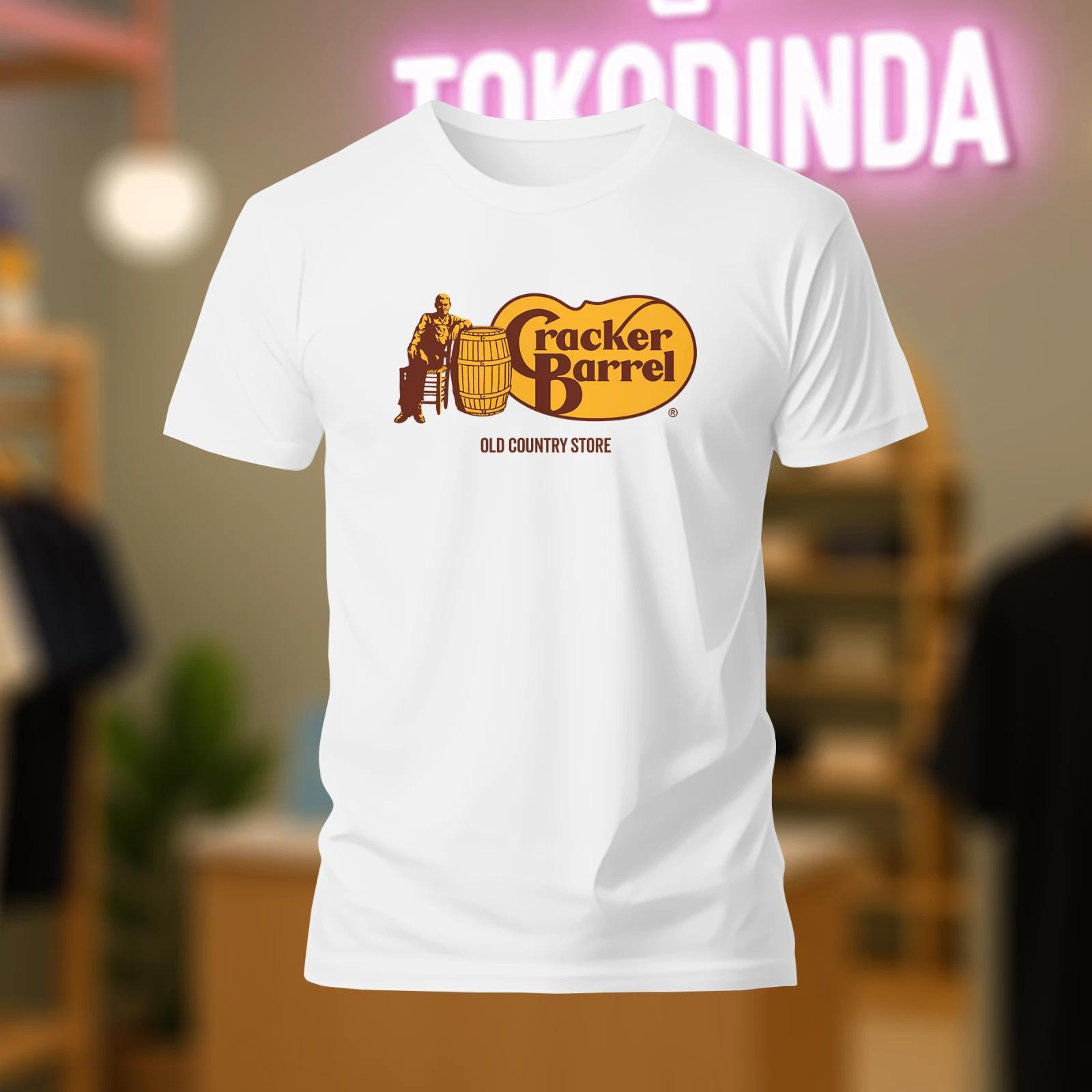 Cracker Barrel Restaurant Logo T-Shirt Funny Made In USA s-5xl XXXXL