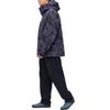 UNIQLO Full Print Hooded Cold Resistant Windproof Long Sleeve Soft Shell Jacket Men jackets Purple 456881-76