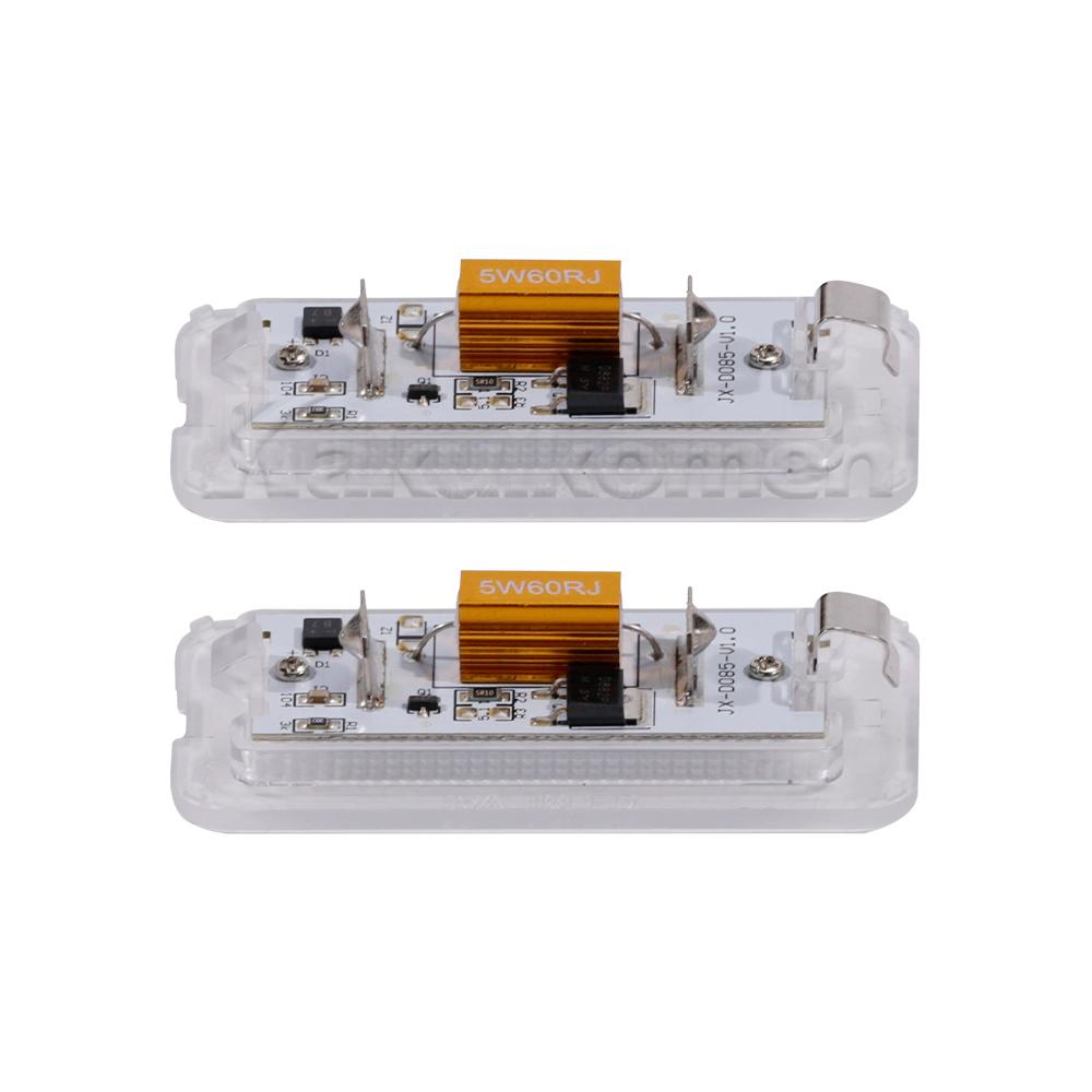 LED Canbus White Number License Plate Light For Fiat 500 Abarth 500 2007-2020 Xenon High Brightness Number Plate Lights License Plate Lights 2